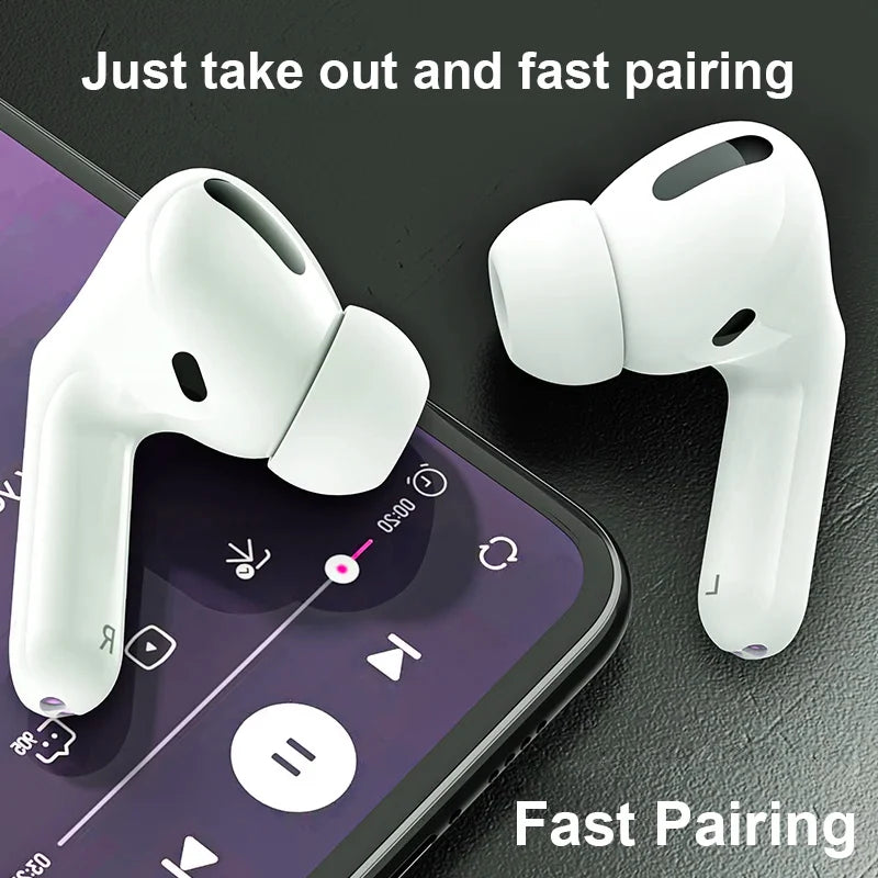 Auriculares Bluetooth Airs Pro TWS Inalámbricos con Siri, Ventana Emergente, Resistente al Agua y Control Táctil para iOS