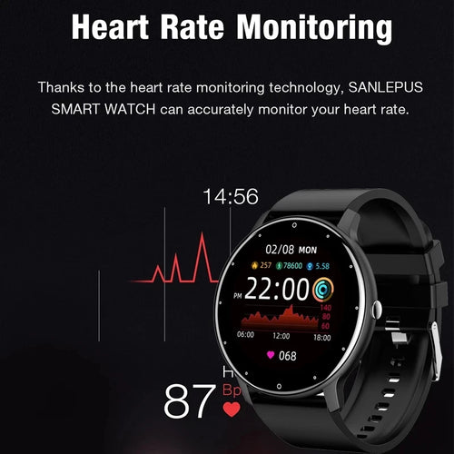 Smartwatch LIGE 2026 Unisex | Monitor Cardíaco, Oxígeno y Presión Arterial | Resistente al Agua IP67 | Android e iOS