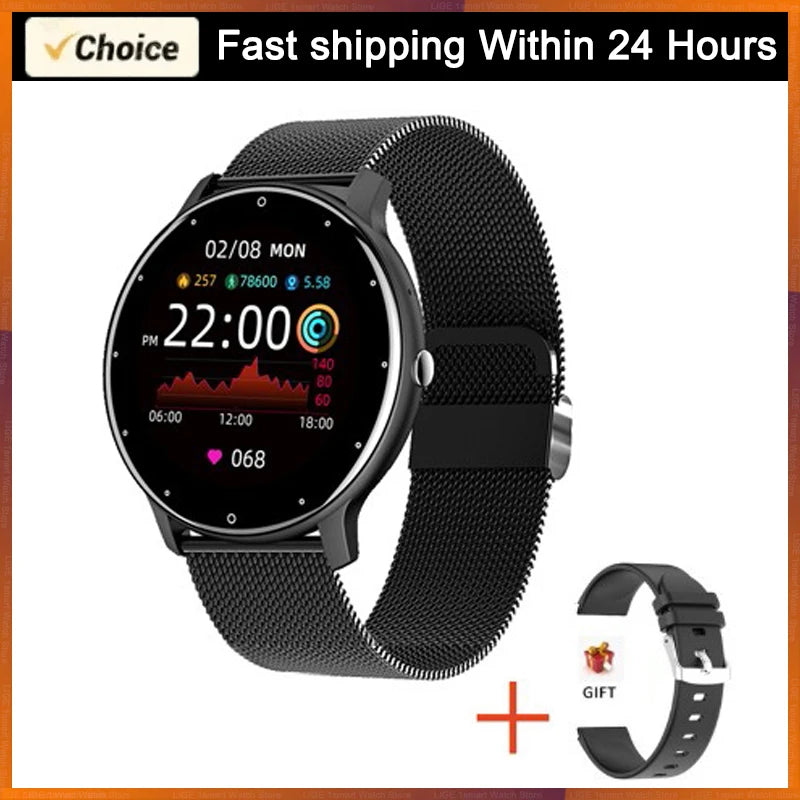Smartwatch LIGE 2026 Unisex | Monitor Cardíaco, Oxígeno y Presión Arterial | Resistente al Agua IP67 | Android e iOS